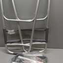 Medline Lightweight Two Button Folding Walker with 5" Wheels, Aluminum Frame Supports up to 300 lbs