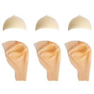 Wehhbtye 6 Pcs Halloween Bald Caps, Latex Makeup Caps with Bald Wigs, Wig Caps Cosplay Accessories for Adult Women Men Costume and Theme Party