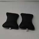 DS. DISTINCTIVE STYLE Car Neck Pillow 2 Pieces PU Leather Travel Pillow for Head Rest Neck Support for Car Seat - Black