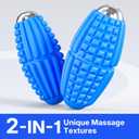 Mini Massage Ball 4 Speeds Vibrating Massage Roller Ball for Foot,Leg,Palm,Hand,Neck,Back,Trigger Point Portable Muscle Plantar Fasciitis Relief Relaxation for Athletes & Office Workers (Blue)