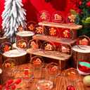 Misdary 20 Pcs Christmas Ugly Sweater Trophy Gingerbread Man Award Funny Trophy Contest Prizes Party Game Favors for Xmas Costume Contest Winner Holiday Party Supplies