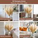 16PCS 40'' Tall Pampas Grass for Floor Vase