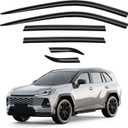 Breejoy Out-Channel Window Viosrs Rain Guards For Toyota RAV4 2026 2027 | Extra Durable, Window Visors, Vent Visors, Window Deflector, Vent Shades, Car Accessories-6PCS
