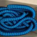100FT Garden Hose, Lightweight Flexible Water Hose, 5/8" Kink Free Leak Proof Hose, Heavy Duty 96-Layer Woven with 3/4" Brass Fittings, 10 Function Nozzle for Yard Lawn Outdoor Car Wash(BlueBlack)