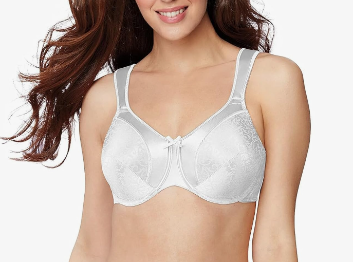 Bali Women's Satin Tracings Minimizer Underwire Bra, Size 40DD