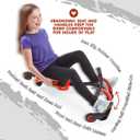 YBIKE Leap Self Propelled Ride On Drifting Racer Riding Toy for Boys and Girls Ages 4 9 - Red