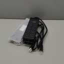 CCCEI 2PCS Heavy Duty Power Strip Surge Protector 20 AMP, 8 Outlets 12 Gauge Shop Garage Metal Multiple Outlets, 4 FT Extension Cord 5-15P Adapter High Amp 6-20R T-Slot 20a for Appliance Black.