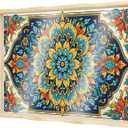 DOTSOPS DIY Diamond Painting Serving Tray with Handle for Adults 5D Diamond Art Kits for Beginners Full Drill Diamond Dots Gem Arts and Crafts Special Shape Living Room 12 x 16 Inches Mandala