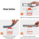 4 x Mini Foldable Desktop Mop  Portable Versatile Wet & Dry Cleaning Sponge Mop for Home & Car  Ideal for Kitchen, Bathroom, Glass, Dining Table & More (Squeeze Handle+2 Sponge Head )