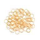 100 Pcs Hair Rings Braid Rings Hair Loop Clips for Women Hair Clips Accessories (Gold)