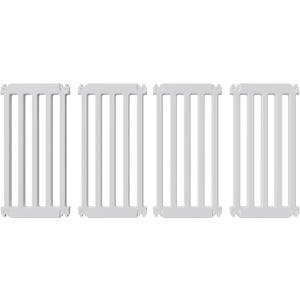 25.6" H Puppy Play Pen for Indoors, 4 Panels, White