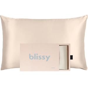 Blissy Silk Pillowcase - 100% Pure Mulberry Silk - 22 Momme 6A High-Grade Fibers - Silk Pillow Cover for Hair & Skin - Regular, Queen & King (Champagne, Queen)