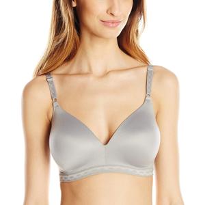 Warner's Women's Cloud 9 Super Soft Wireless Lightly Lined Comfort Bra 1269 (36C, Graphite Grey)