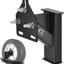 GADFISH Stake Pocket Spare Tire Carrier Mount, 3-Nuts Design Trailer Bracket Heavy Duty Holder, Fits 4 & 5 & 6 Lugs Trailer Wheels on 4",4.5'',4.75'',5'',5.5''and 6''Bolt Patterns, Holds up to 150 Lbs