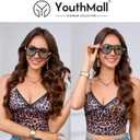 YouthMal Retro Aviator Sunglasses for Women Men Trendy Oversized Aviators Sun Glasses 70s Vintage Shades