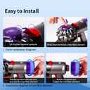 Keluke Vacuum Filter Replacement Kit Compatible with Dyson V7, V8 Animal, V8 Absolute & SV10 Cordless Vacuum Cleaners, Replaces Part # 965661-01 & 967478-01 (V8 Slim 4P)