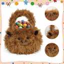Easter Basket, Highland Cow Easter Baskets for Kids, Baskets with Handle for Gifts Empty, Bunny Egg Hunting, Basket Stuffers Essentials