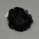 RUWISS Claw Clip Messy Bun Hair Piece Real Human Hair Buns Wavy Curly Chignon Hair Bun Extensions Hair Buns Claw Clip Tousled Updo Ponytail Hairpieces for WomenDark brown (40g)