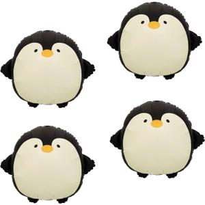 Cute Penguin Balloon 21" Pack of 4 Cartoon Penguin Birthday Party Decorations Arctic Polar Animal Winter Animals for Boys and Girls Party Decorations Baby Shower