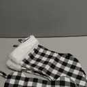 BBTO 5 Pcs Plaid Christmas Stockings, 18 Inch Buffalo-Plaid Xmas Stockings Large Bone Shape Christmas Decor Fireplace Hanging Decoration for Xmas Family (White Black Buffalo Plaid)