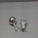 Flagpole Truck with Nylon Pulley and Aluminum Flagpole Ball Topper Ornament, Fit Standard USA Flag Poles of 1.6" to 2" Diameter, Fit for LED Pole Lights (Silver)