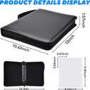 Portable 9-Pocket Trading Card Binder, Holds 1080 Cards with 60 Removable Double-Sided Sleeves, Baseball Card Binder Card Storage Organizer Album for Boys, Girls, Sports & Game Cards