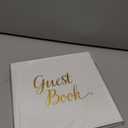 Your Perfect Day Wedding Guest Book - Elegant Guest Book Wedding Reception, Baby Shower Guest Book, Polaroid Guest Book for Wedding and Special Events, Wedding Guest Book Polaroid Pictures (White&Gold)