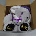 HyDren 10 Inch 2026 Graduation Elephant Plush Stuffed Animal Kindergarten Graduation with Diploma Tassel Cap Embroidery Blessing Preschool Kindergarten Gift for Friend Relatives(Purple)