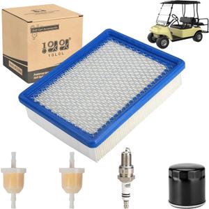10L0L Golf Cart Tune Up Kit for Club Car DS 1992-Up (FE290/FE350 Gas Engine) - Full Maintenance Kit with Oil, Fuel, Air Filters & NGK Spark Plug - OEM 1013684