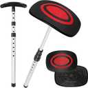 Portable Golf Travel Bag Support Pole, Umbrella Anti-Impact Support Cover Protector and Aluminum Alloy Rod, Golf Club Travel Bag Support System Protect Club (Dark Red)