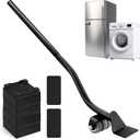 Lengthening Furniture Lifter Tool, Appliance Furniture Metal Lifters for Heavy Furniture Movers Sliders Wheels Easily Safe to Move Sofa Refrigerator Washing Machine (1 Lifter 4 Raise Blocks 2 Pads) (Black)