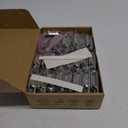 50 Pack (25 Pairs) 3/8 Inch Insert Kitchen Cabinet Hinges, Satin Nickel Self Closing Hinges for Kitchen Cabinet Doors, Semi-Concealed Cupboard Hardware, Face Mount Hardware, Silver