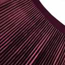 GOOBGS Women's Pleated A-Line High Waist Swing Flare Midi Skirt (XXL)