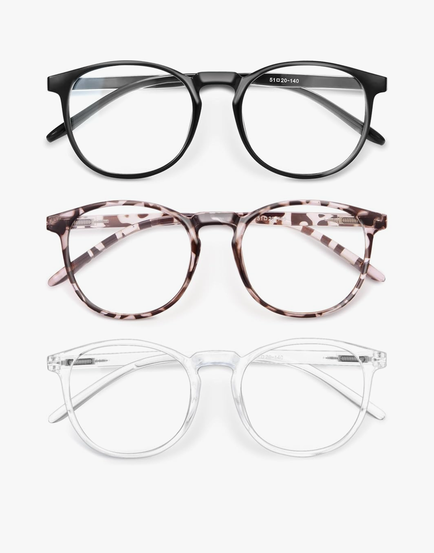 IBOANN Iconic Blue Light Glasses for Woman - Computer Glasses up to 99% Blue Light Blocking - Anti Eyestrain & UV Glare