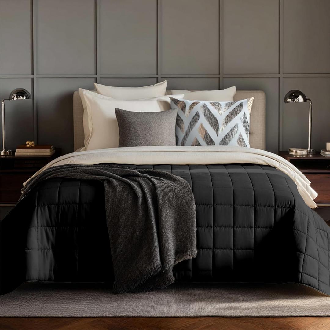 HomeSmart 50lbs Weighted Blanket Queen Size – Heavy Pressure, Ultra Soft Hypoallergenic Fabric – The Heaviest Weighted Blanket, 88x88, Grey