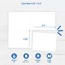 PrintWorks Blank Printable Postcards for Mailing & Printing - 1000 Cards (4.25" x 5.5" Post Card Size) - 4 per Sheet - 250 Sheets (8.5 x 11) - Made in the USA - No Envelope Needed - White (04299)