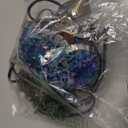 Yarra-Decor Turkish Moroccan Pendant Hanging Light with 15-Foot Cord - Exquisite Tiffany Style Mosaic Ceiling Lamp for Bedroom, Living Room(Blue1)