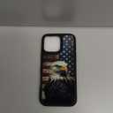 Generic Case Compatible with iPhone 16 Pro Max,Flag Eagle Case for iPhone 16 Pro Max Design for Men Boys [Anti-Scratch] Non-Slip+Shockproof Rugged TPU Protective Case