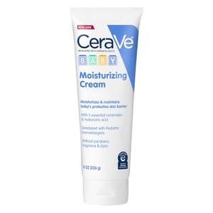 CeraVe Baby Cream, Gentle Moisturizing Cream with Ceramides, Fragrance, Paraben, Dye & Phthalates Free, Rich & Non-Greasy Feel, Gentle Baby Skin Care, 8 Ounce
