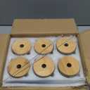 SENTVEND 20 Oz Drinking Glasses with Bamboo Lids and Glass Straw - 6 Pcs Glass Cups Beer Ice Coffee Glasses Cute Aesthetic Cup Great for Coffee Bar Accessories Include 2 Cleaning Brushes