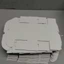 RLAVBL 50 Pack 4.6x2.2x2.2 Inches Small Shipping Boxes White Corrugated Cardboard Box for Small Business, Shipping, and Packing