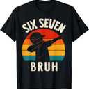 67 Meme 6 7 Numbers Dabbing Six Seven Bruh Funny Boys Kids T-Shirt, XS