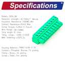 Phoenix Connector Terminal Block,Phoenix Type Connector 3.5mm 10Pin 4Pcs (KS-3.5-10P-4)
