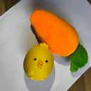 iFur Dog Enrichment Toys, Interactive Dog Toys Carrot Farm Snuffle Mat for Mental Stimulation, Dog Snuffle mat for Small Medium and Large Dogs (12 Squeaky Carrots + 1 Squeaky Chicken)