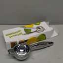 TEZZ Premium Lemon Squeezer, Large Heavy Duty Handhelp Juicer for Lemon, Metal Hand Press Citrus Juicer, Lime Squeezer Bar Tool, Manual Citrus Press (Silver)