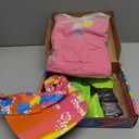 80s 90s Workout Costume for Women Halloween Costumes Cosplay Outfits Swimwear Suit Leotard Legging With Sun Visor (Medium)