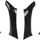 4Pcs Carbon Fiber Interior Door Armrest Panel Trim For Lexus IS F 250 350 2006 2007 2008 2009 2010 2012 2013