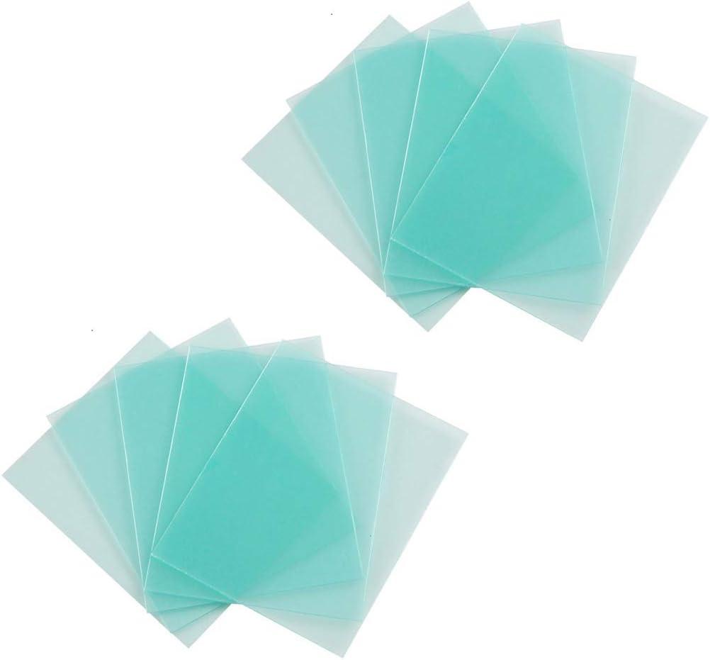 10-PACK Welding Protective Lens Replacement 4.5 X 5.25 inch (114 mm x 133 mm) Transparent Cover Lens Cover