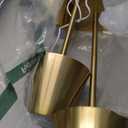 UME 3 Pack Cordless Table Lamp, Battery Operated Lamp - Portable Waterproof Rechargeable Table Lamp w/ 3 Color Temps & Stepless Dimming for Dinner, Desk, Cafe, Outdoor (Brushed Gold)