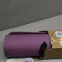 High Density 4mm Polyester Yoga Mat, Anti-Slip Yoga mat for Gym Workout and Flooring Exercise Long (4mm, Purple)